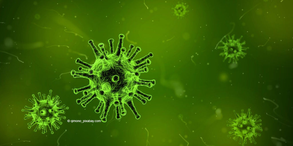 Grafik eines Corona-Virus